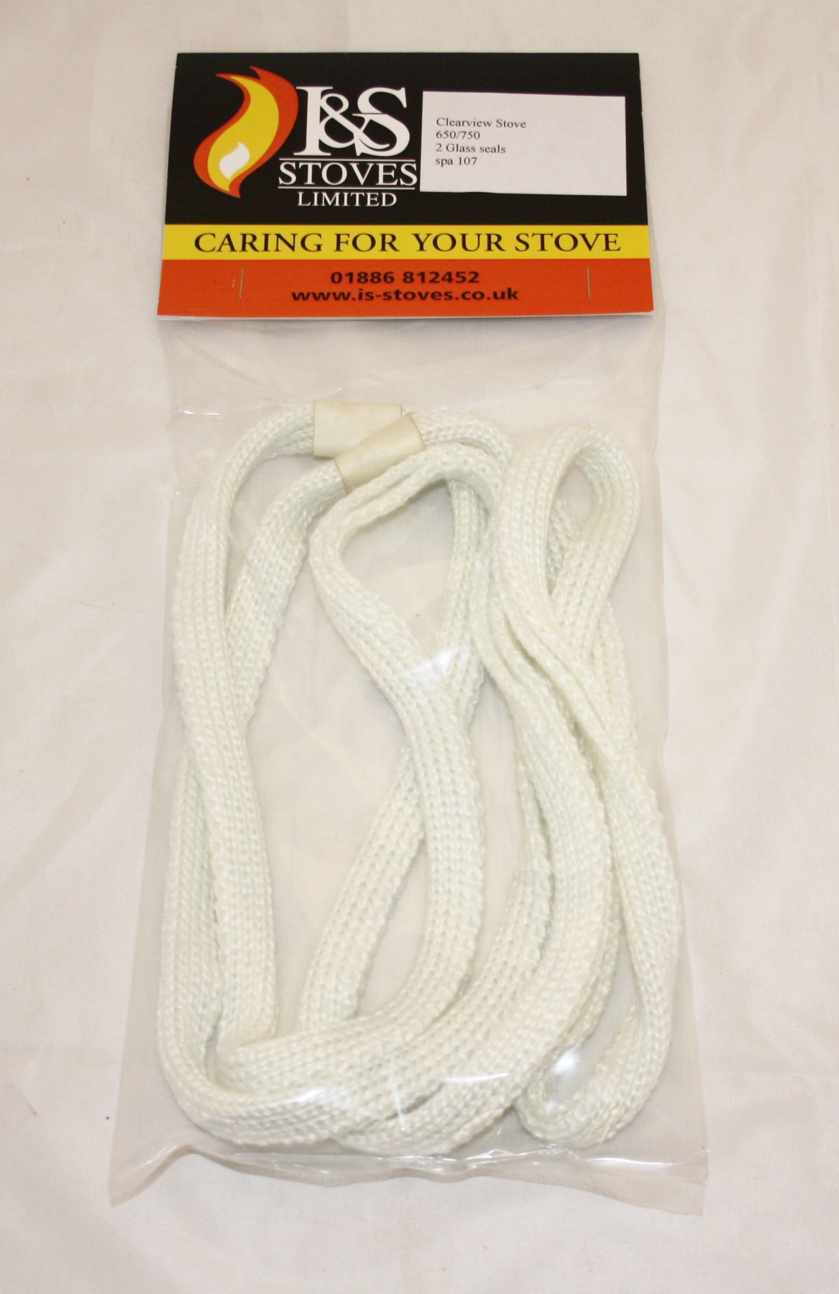 ClearView Stove Rope Clearview Vision 650 & 750  Door Rope Replacement Kit 