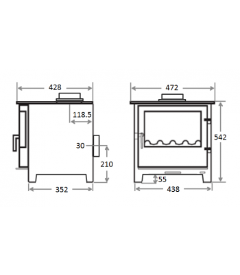 Dalby Eco Smoke Control - standard/logstore