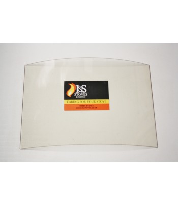 EB12 Replacement Stove Glass 304mm x 224mm - Concave