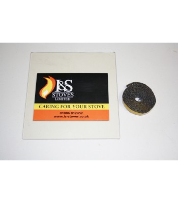 Saltfire Ridge Replacement Stove Glass 250mm x 216mm