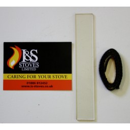 Aga Little Wenlock Mk 1 Replacement Glass Full Set of 3 Strips 156mm x 52mm