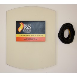 Clarke Malvern Replacement Stove Glass 322mm x 252mm