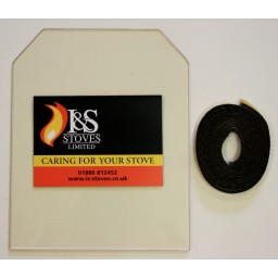 Hunter Herald 4 (1D) Replacement Stove Glass 298mm x 193mm