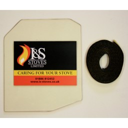 Hunter Herald 4 & 5 Compact 2D New Stove Glass 218mm x 151mm 