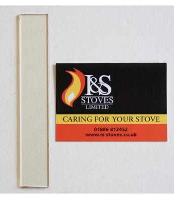Longlife Inglenook Replacement Stove Glass 226mm x 100mm