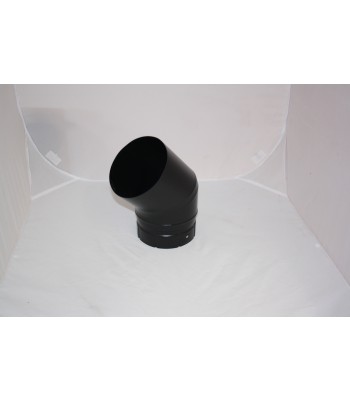 45 Elbow Matt Black 6inch 150mm