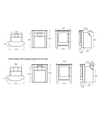 Rosedale Inset Eco Smoke Control